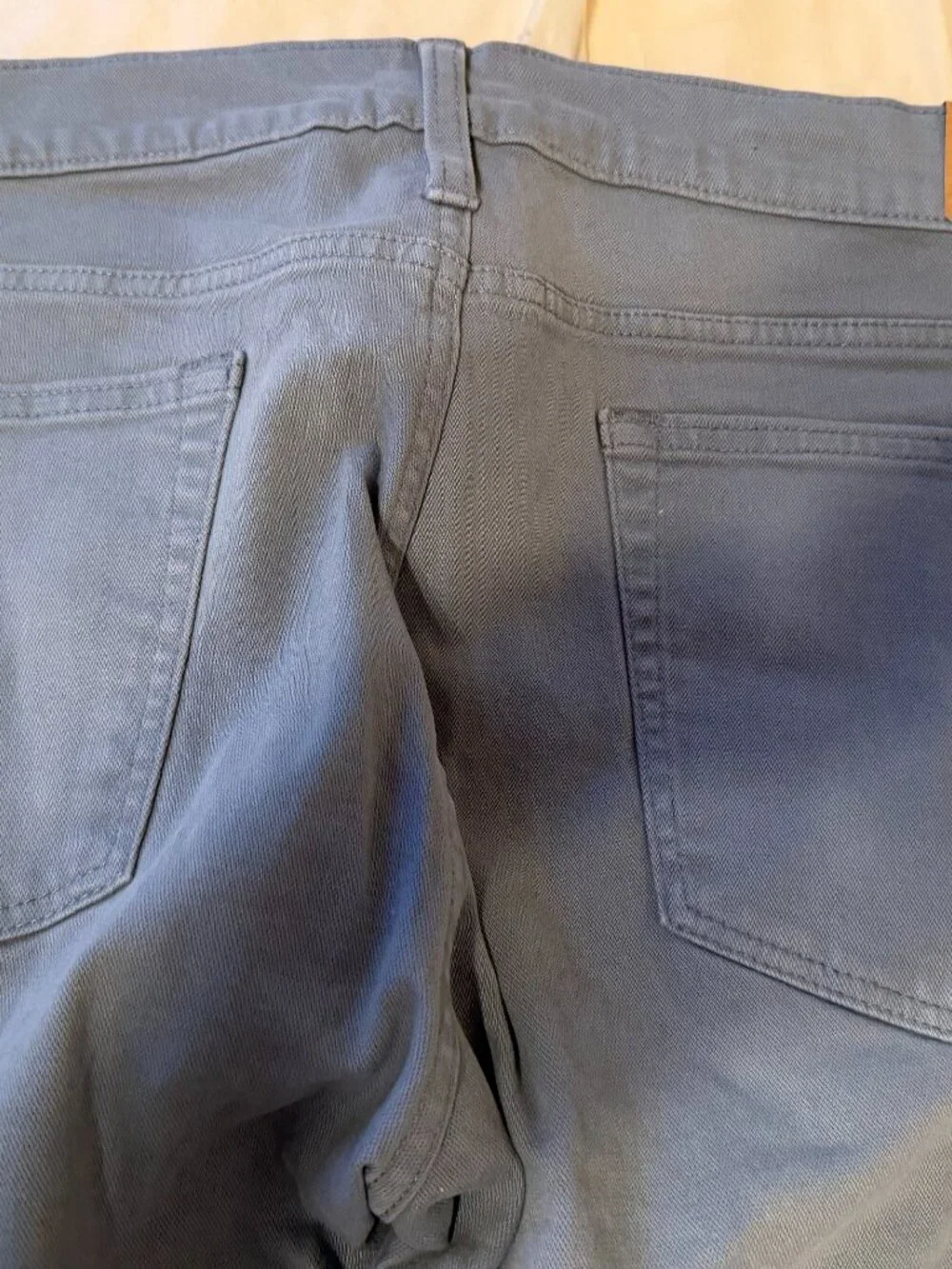 J. Crew Garment Dyed Blue-Grey Stretch Jeans